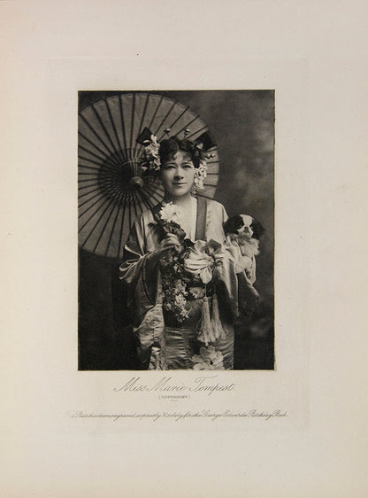 An intriguing eighteen-nineties production of a theatrical bent, a diary, interspersed with plates featuring actors, often in Japanese character.