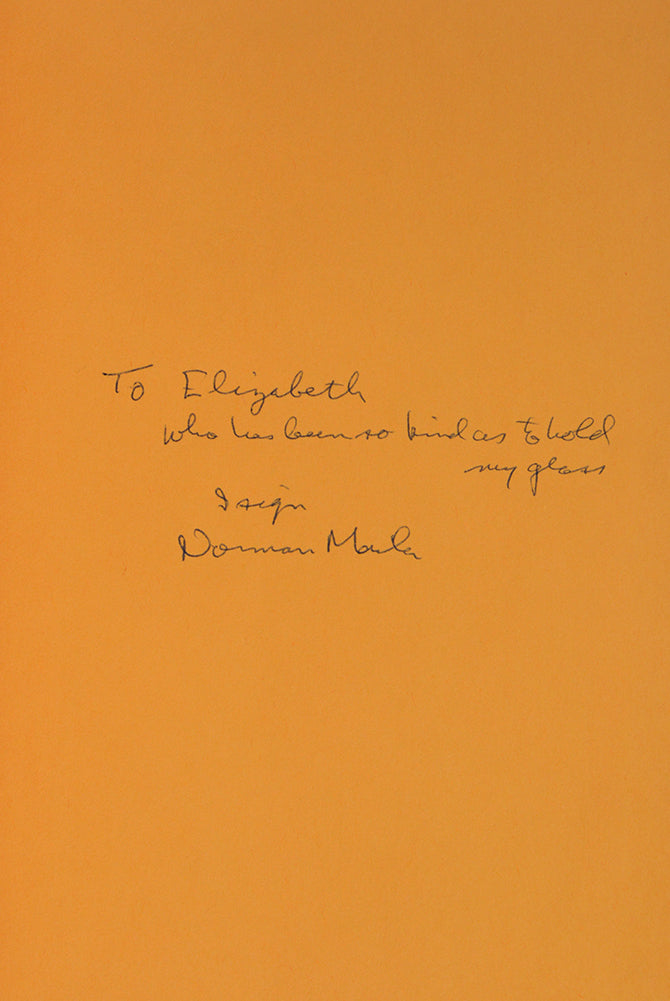 The Executioner's Song, signed presentation inscription from the author, Norman Mailer