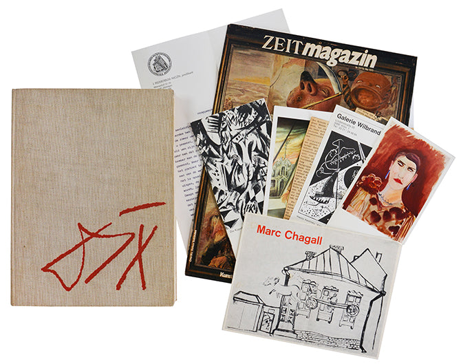 A presentation copy, inscribed by Dix to the Dutch artist Paul Citroen on the half tittle 'Herrn Citroen zur freundlichen Erinnerung April 1964 Otto Dix'