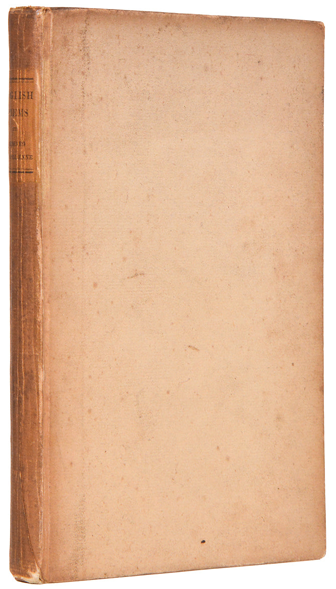 An early collection of the poems of this prolific 1890s writer, remembered today more for his brief affair with Wilde and their subsequent correspondence.