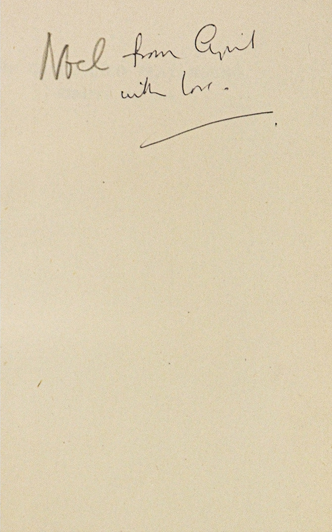 First edition inscribed by Cyril Connolly to Noel Blakiston, his best friend at Eton.