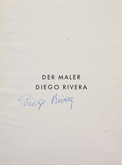 Signed by Diego Rivera on half tittle page