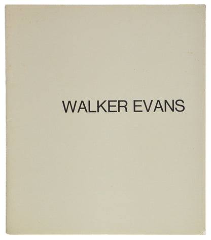 A presentation copy, inscribed in purple ink on the title page 'Louis Dean gratefully, Walker Evans'