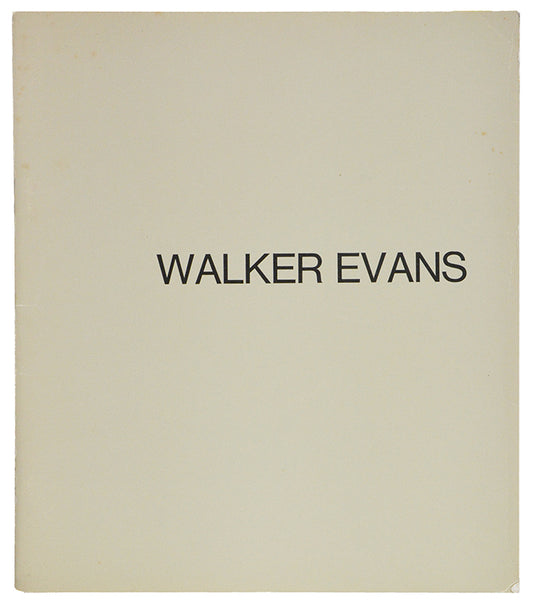 A presentation copy, inscribed in purple ink on the title page 'Louis Dean gratefully, Walker Evans'