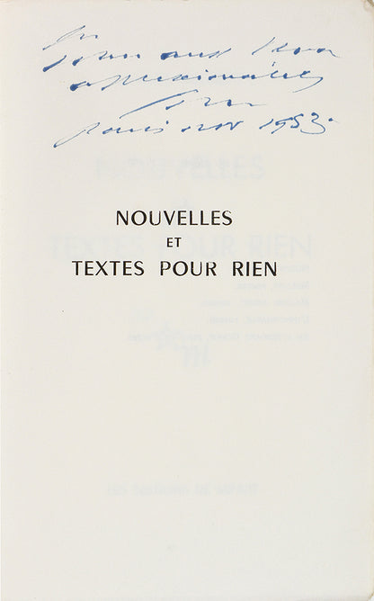 Inscribed presentation copy.