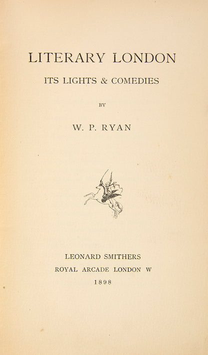 This book was apparently withdrawn in April 1896 due to a threatened libel action to be brought against Smithers by Marie Corelli.