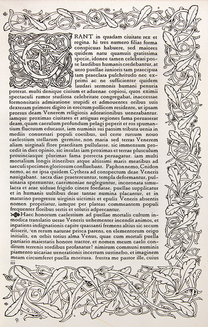 A finely printed edition of these Old Testament texts; the first book printed in Charles Ricketts' third typeface, the King's fount. One of 300 copies.
