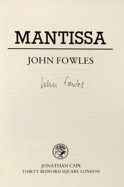 First edition, signed by the author on title-page; 8vo; publisher's grey boards, dust-jacket, spine slightly sunned, minor spotting.