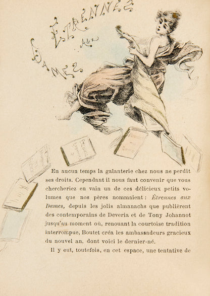 A great run of this neat French almanac published under the aegis of French engraver & illustrator Henri Boutet, nicknamed 'little master of corset'.