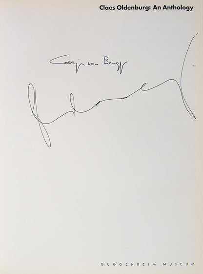 Claes Oldenburg, Claes Oldenburg: An Anthology, 1995, second edition, numerous colour and black and white illustrations, signed by the artists on title-page