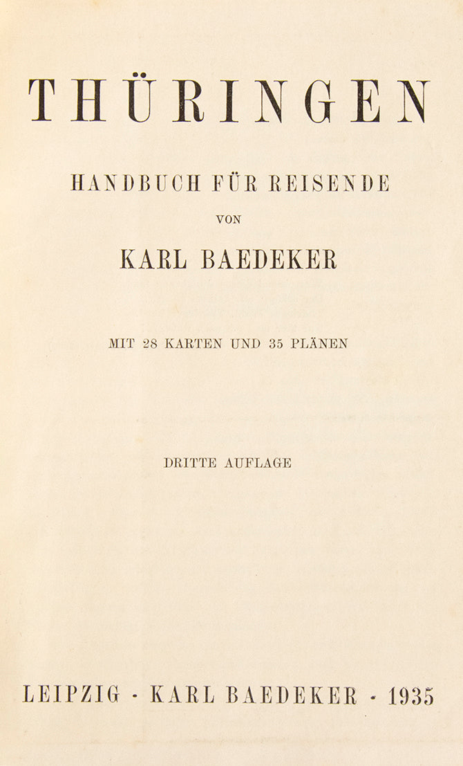 This volume covers Central and East Germany.