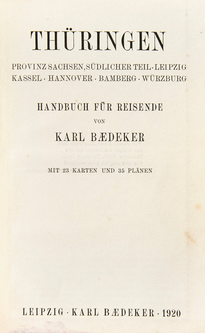 First edition with 23 maps and 35 plans.