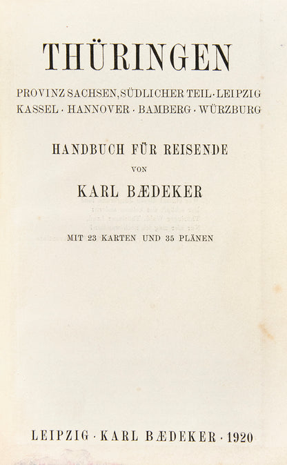 First edition with 23 maps and 35 plans.