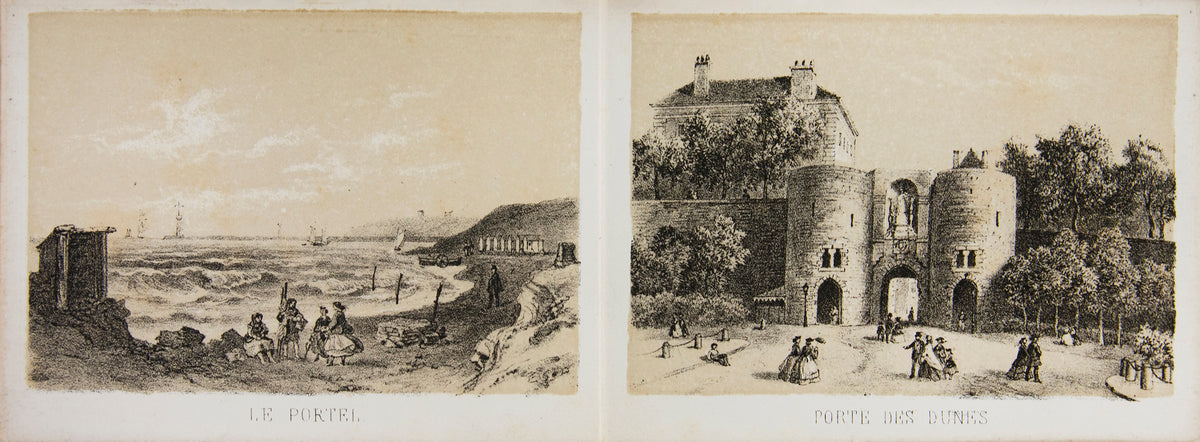 Landscape album of lithographed views of Boulogne.