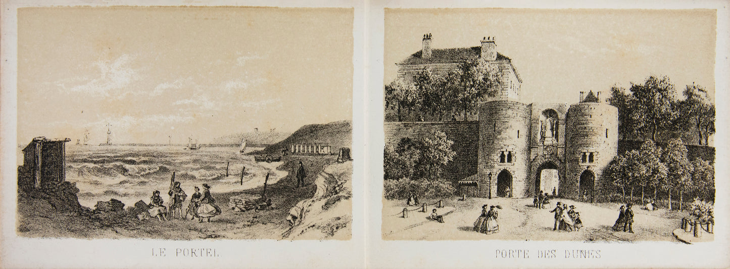 Landscape album of lithographed views of Boulogne.