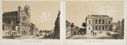 Landscape album of lithographed views of Boulogne.