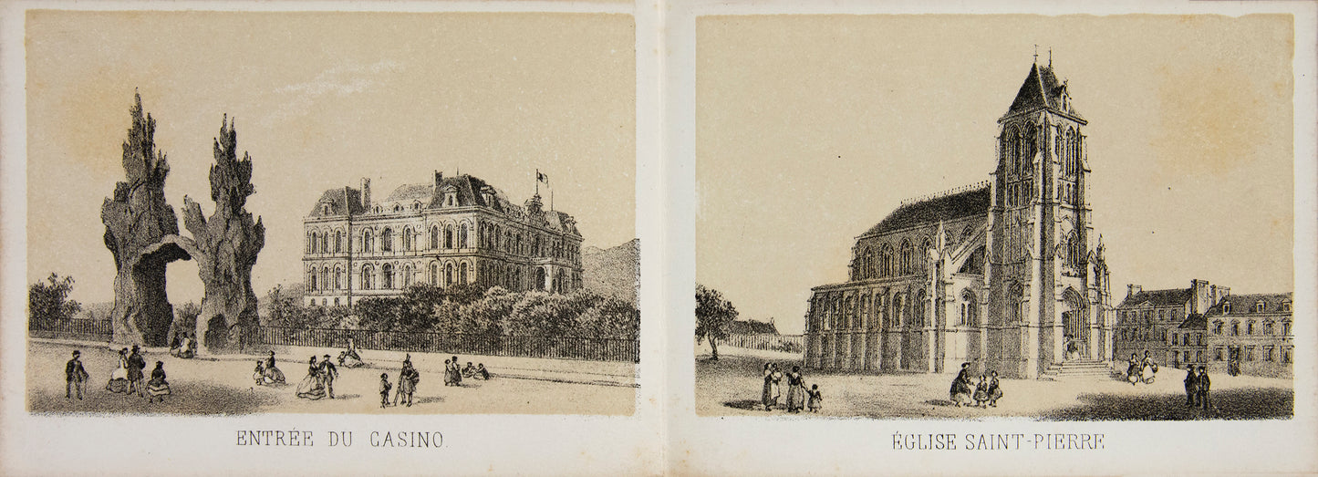 Landscape album of lithographed views of Boulogne.