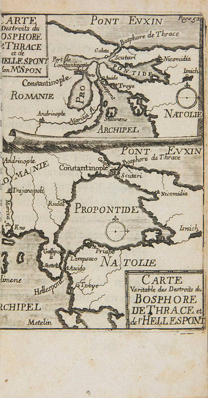 First edition of Lettres écrites sur une dissertation d'un Voyage en Grèce by Guillet de Saint-George, 