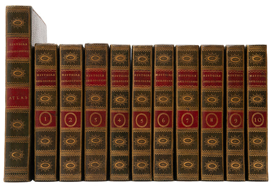 The definitive version of Histoire philosophique et politique by Raynal, together with the Atlas, published in 1780.