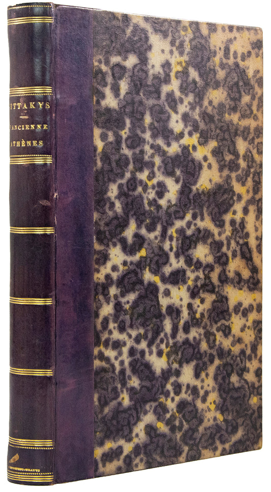 This work dedicated to King Otho, is  one of the first books describing ancient Athens to be printed in Athens. 