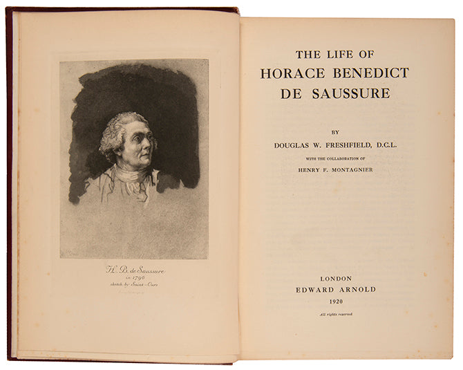 The standard biography of the great Alpine mountaineer, Saussure, by another outstanding mountaineer.