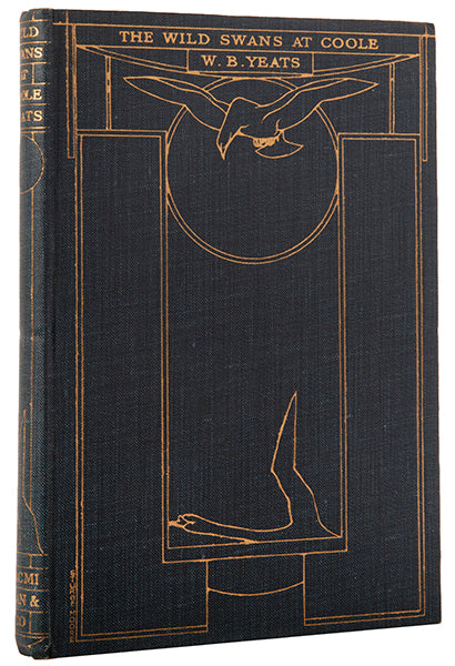 One of 1500 copies of the first impression of the Macmillan edition of William Butler Yeats's Wild Swans at Coole, published in London in 1919.