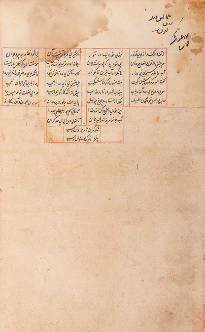 A fine timurid copy of Rumi's most celebrated text, the mathnavi, illuminated manuscript on paper from the mid fifteenth century