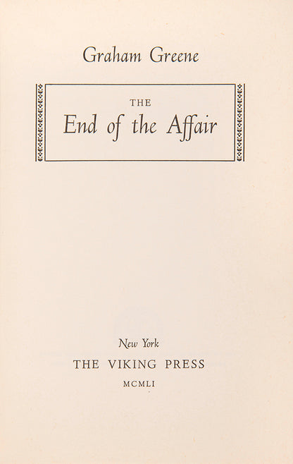 The End of the Affair by Graham Greene is a beautifully crafted novel portraying the intricate machinations and agonies of an illicit affair.