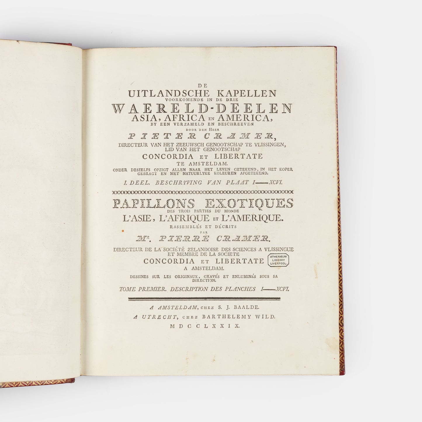 This important history of entomology, abundantly described and beautifully illustrated, is the first book on exotic butterflies using the Linnean system.