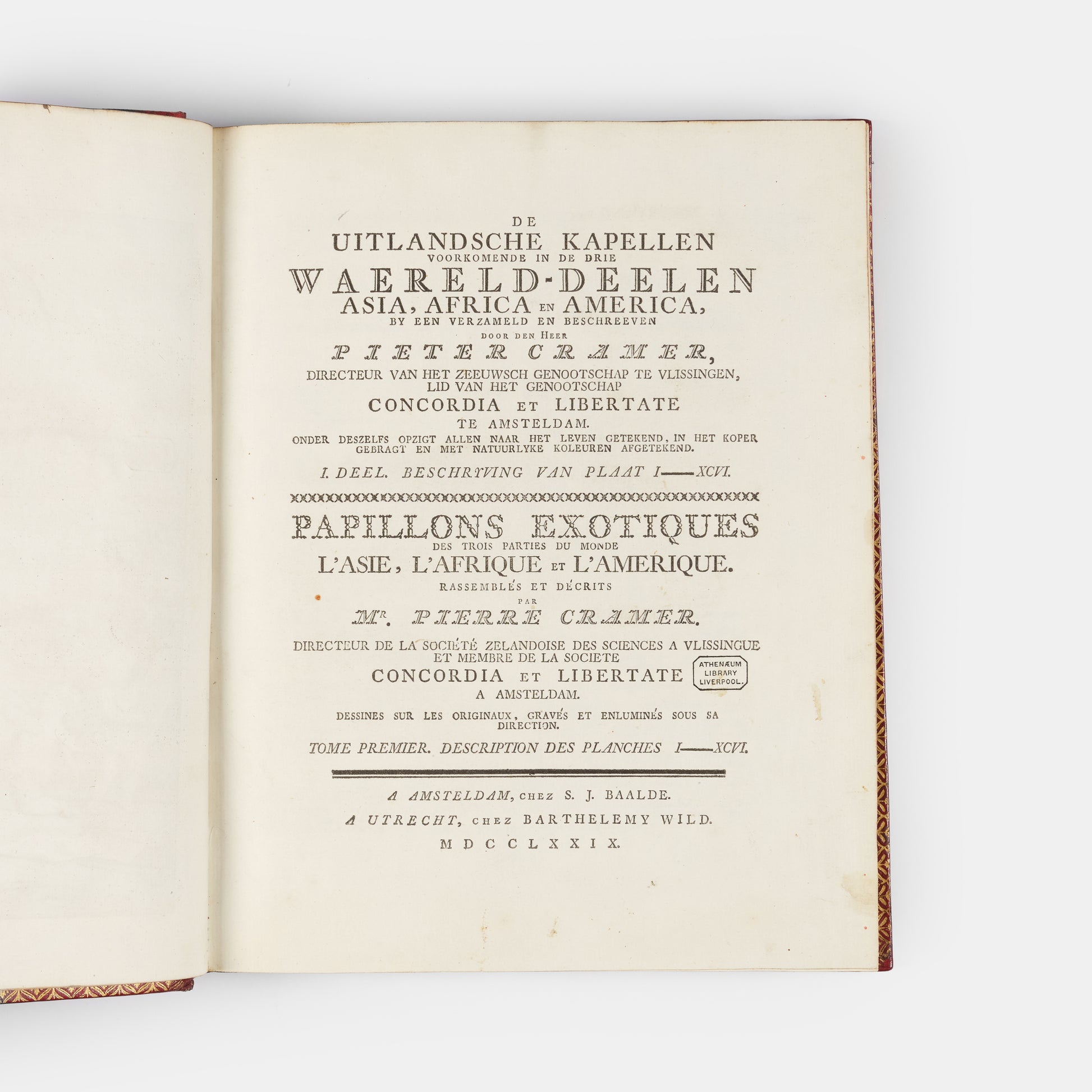 This important history of entomology, abundantly described and beautifully illustrated, is the first book on exotic butterflies using the Linnean system.