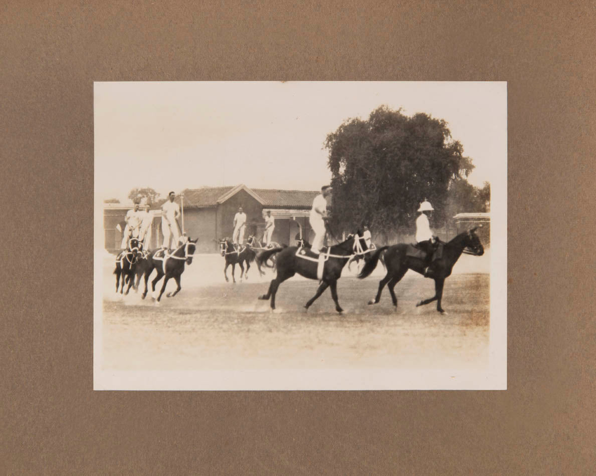 A superb series of original photographic images recording the 70th Field Battery's participation in the 1928 Lucknow Horse Show.