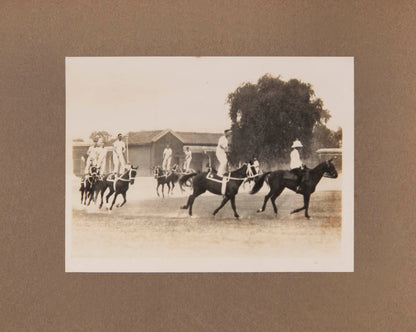 A superb series of original photographic images recording the 70th Field Battery's participation in the 1928 Lucknow Horse Show.