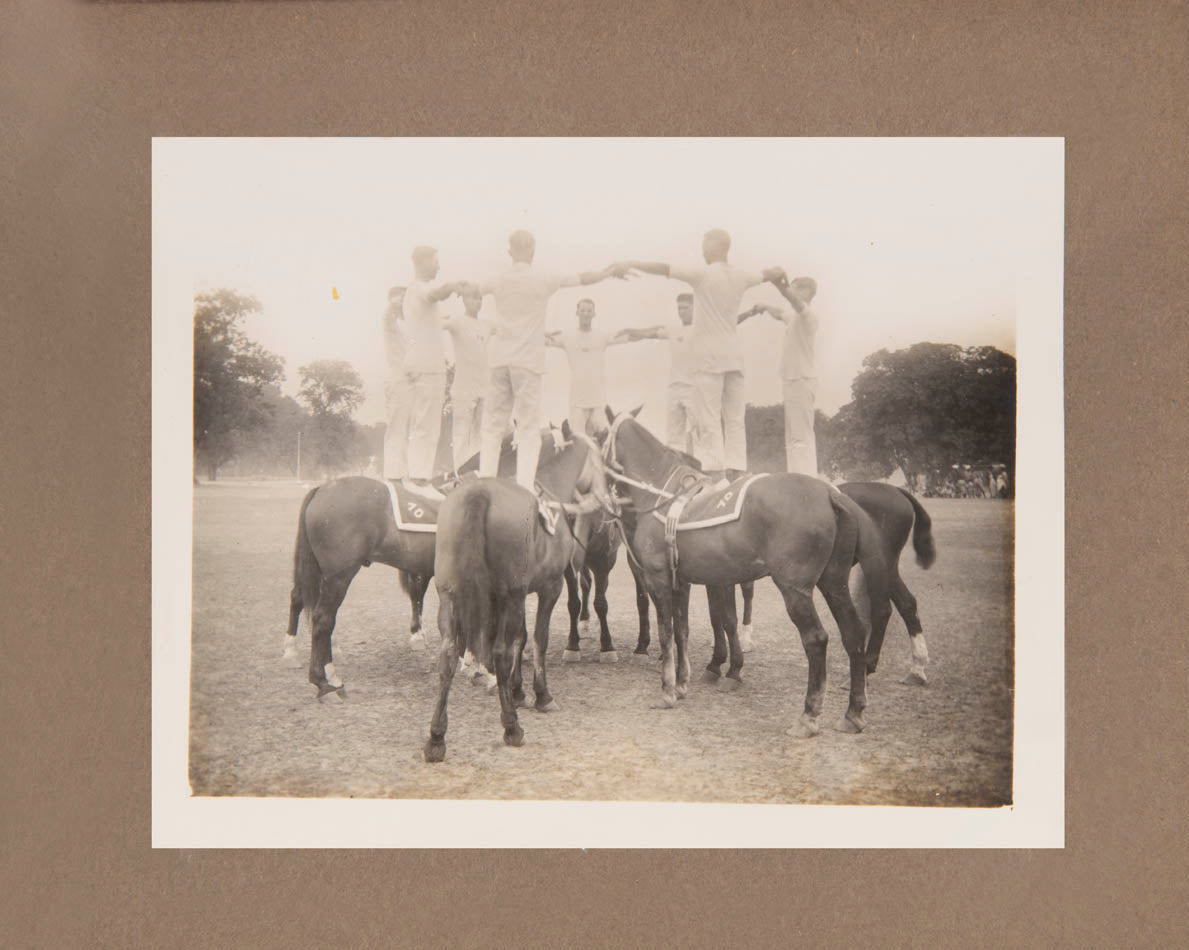 A superb series of original photographic images recording the 70th Field Battery's participation in the 1928 Lucknow Horse Show.