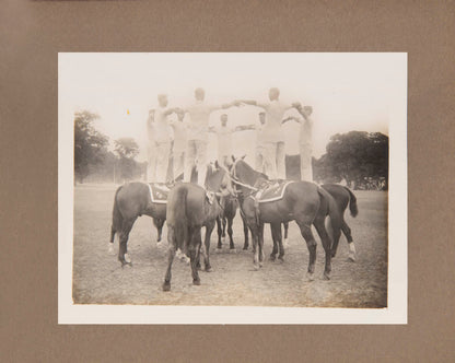 A superb series of original photographic images recording the 70th Field Battery's participation in the 1928 Lucknow Horse Show.