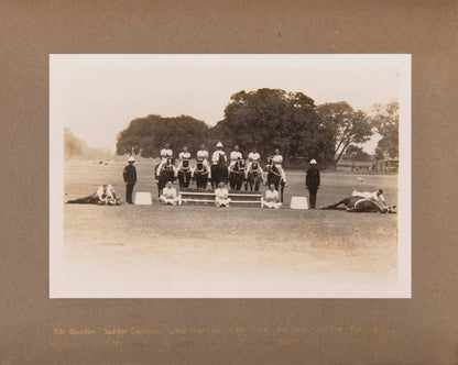 A superb series of original photographic images recording the 70th Field Battery's participation in the 1928 Lucknow Horse Show.