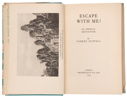 First edition of Escape with Me! by Osbert Sitwell, inscribed by the author to his sister Edith Sitwell.