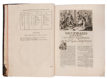 a colloquial spanish arabic dictionary by francisco canes printed in madrid in 1787 