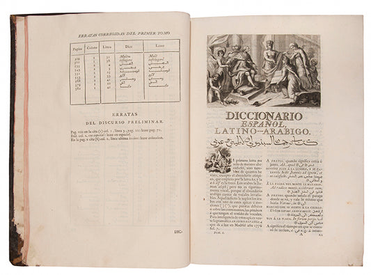 a colloquial spanish arabic dictionary by francisco canes printed in madrid in 1787 