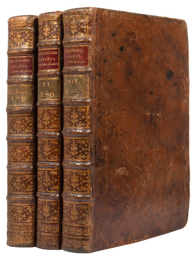 a colloquial spanish arabic dictionary by francisco canes printed in madrid in 1787 