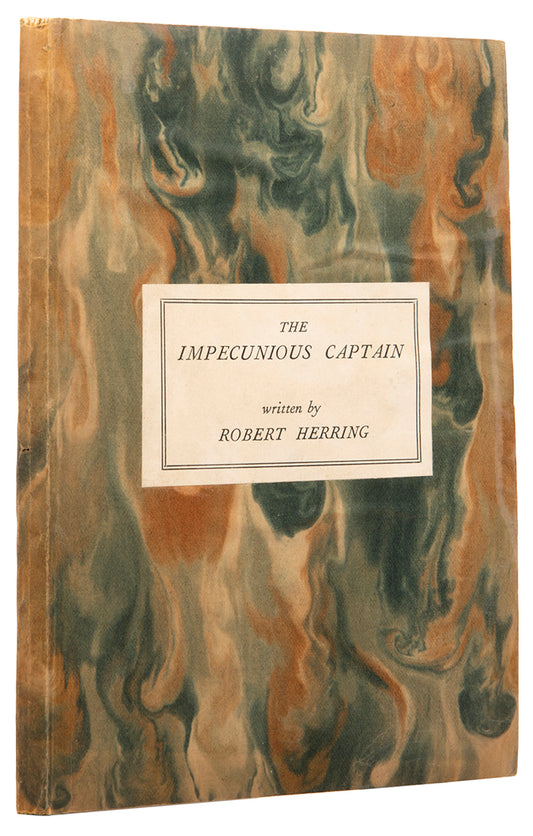 First edition of The Impecunious Captain by Robert Herring, inscribed by the author to the poet Alan Rook.