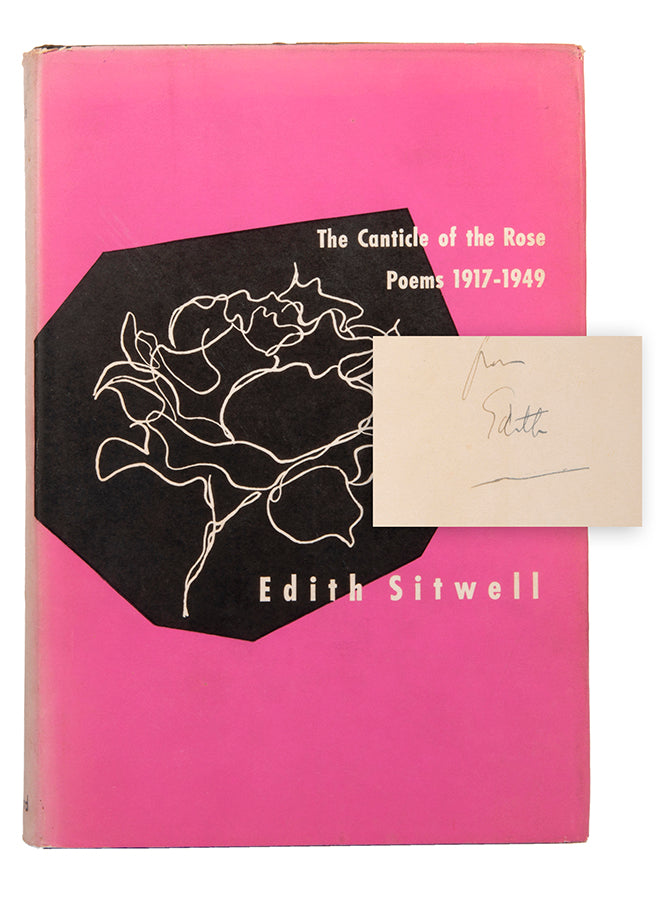 A fine association copy of the first American edition of Canticle of the Rose, inscribed by Edith Sitwell to her sister in law Georgia.
