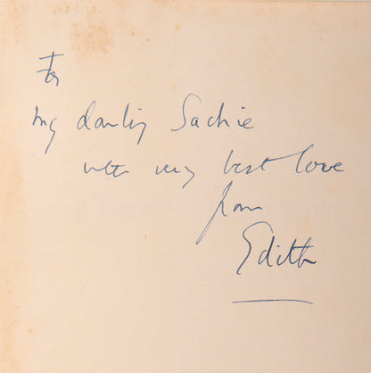A fine association copy of the first American edition of A Poet's Notebook, inscribed by Edith Sitwell to her brother 