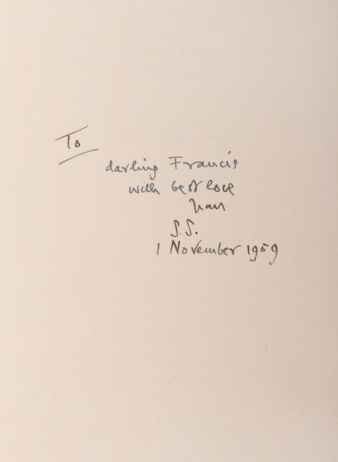 A fine association copy of the first American edition of Journey to the Ends of Time, inscribed by Sacheverell Sitwell to his son.