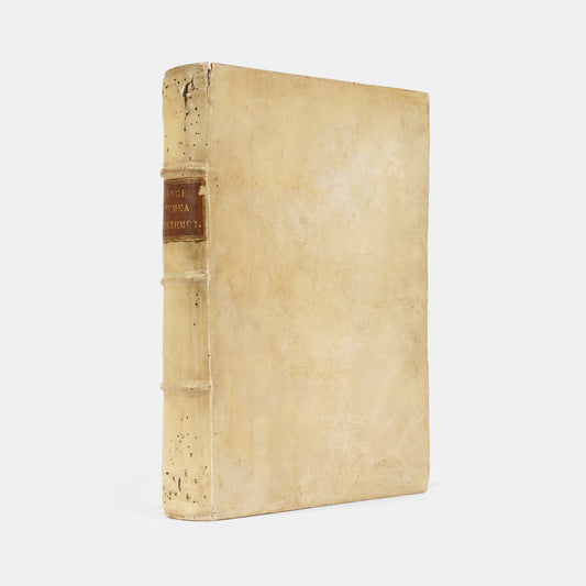 Second edition of Summa de Arithmetica by Luca Pacioli, the first mathematical encyclopaedia of the Renaissance.