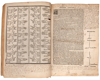 Second edition of Summa de Arithmetica by Luca Pacioli, the first mathematical encyclopaedia of the Renaissance.