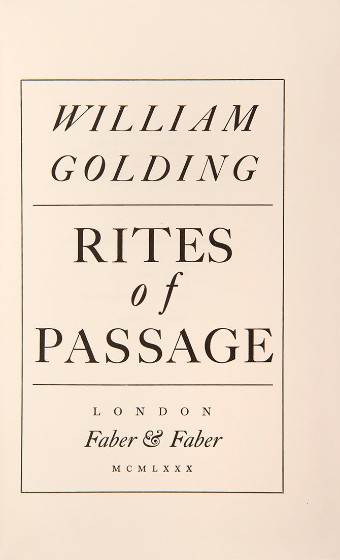 First edition of William Golding's Sea Trilogy in the dust jackets.