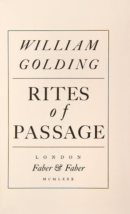 First edition of William Golding's Sea Trilogy in the dust jackets.