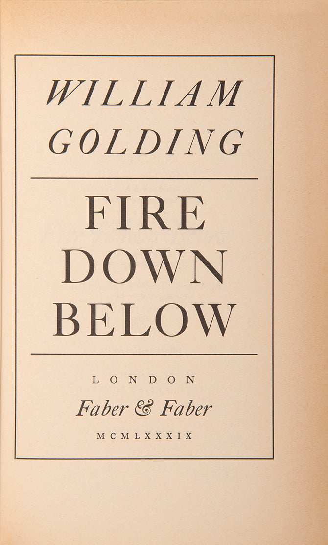 First edition of William Golding's Sea Trilogy in the dust jackets.