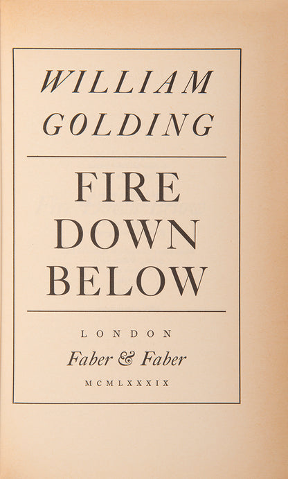 First edition of William Golding's Sea Trilogy in the dust jackets.