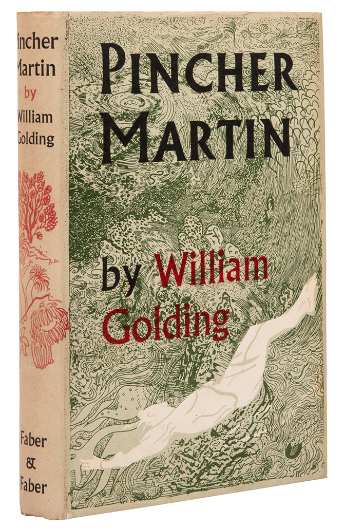 First edition of William Golding's Pincher Martin in the Anthony Gross dust jacket.